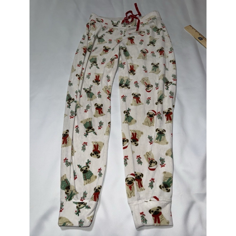 Tabitha‎ Webb pug lounge pants  Sleepwear Winter Soft Pull On Pj